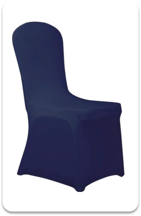 location de housses de chaise lycra bleue
