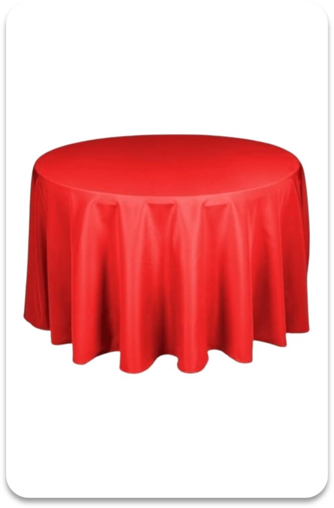 location nappe ronde rouge